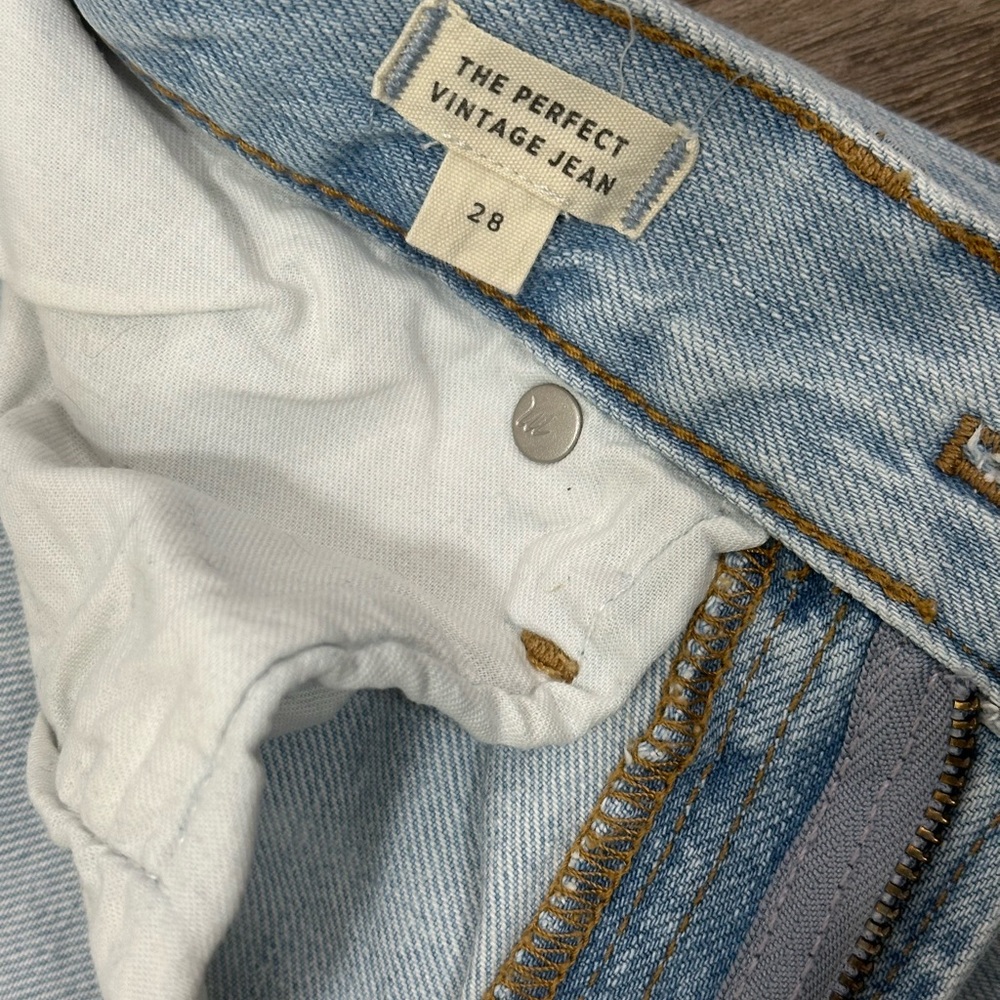 Madewell Blue Straight Leg Jeans